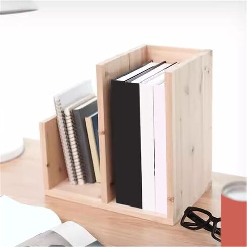Bookcase Minimalism Desktop Organizer Wooden Small Bookshelf Display Rack for Home Office Modern in Saudi Arabia