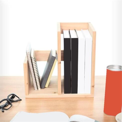 Bookcase Minimalism Desktop Organizer Wooden Small Bookshelf Display Rack for Home Office Modern in Saudi Arabia