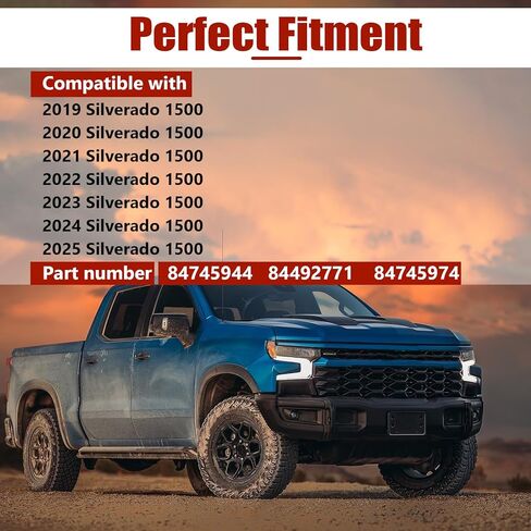 84745944 غطاء أنبوب حشو خزان الوقود لسيارة Chevy Silverado 1500 2019-2025 يناسب فقط سرير شيفروليه غاز 6.6 قدم، مجموعة باب الوقود بغطاء الغاز، يستبدل 84492771، 84745974 in Kuwait