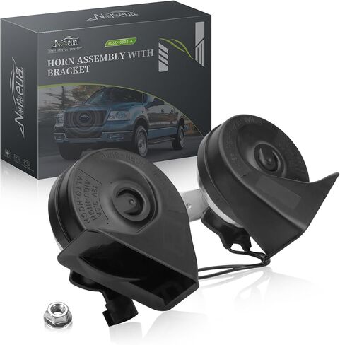 Horn Assembly Compatible with Ford F-150,Taurus,Expedition High & Low Pitch Horn Easy to Install Replace 4L3Z-13832-A in Kuwait