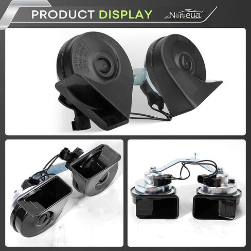 Horn Assembly Compatible with Ford F-150,Taurus,Expedition High & Low Pitch Horn Easy to Install Replace 4L3Z-13832-A in Kuwait