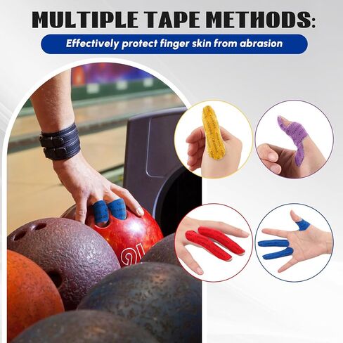 Charniol 140 Pieces Bowling Tape Thumb Bowling Finger Tape Bowling Ball Tape for Thumb Hole Bowling Thumb Tape Bulk for Sport Supplies in Saudi Arabia