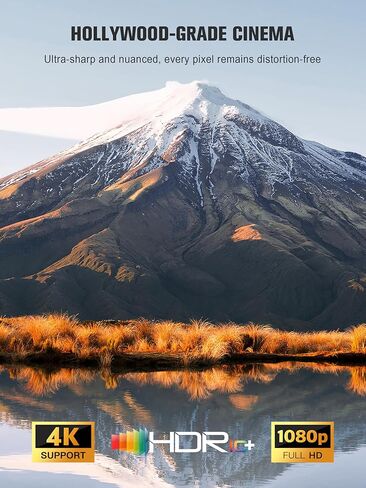 【Official Licensed Google TV】4K Smart Projector with WiFi and Bluetooth, VOPLLS Outdoor Projectors with Dolby/Auto Focus, Portable Movie Phone Wireless Gaming Wifi Proyector for Bedroom/Home/Celling in Saudi Arabia