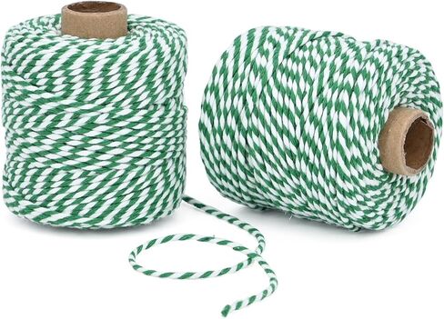 Cotton Twine String,2mm Thick, 164 Feet per Roll, 2 Pack, for Crafts Gift Wrapping Baking Holiday Decor,Red Blue and White in Saudi Arabia