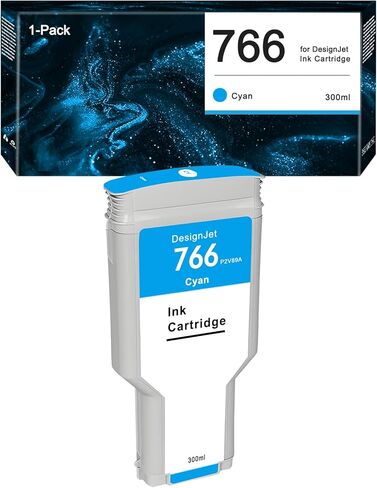 خرطوشة حبر 766 سماوية P2V89A سعة 300 مل متوافقة مع طابعة HP 766 DesignJet XL3600 in Kuwait