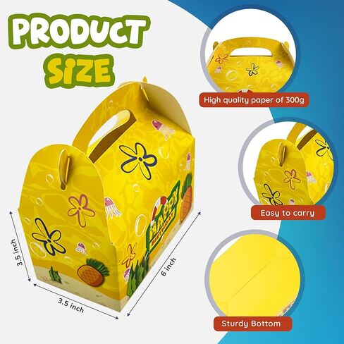Camtoms 16pcs Party Favor Boxes, Birthday Party Bags, Goodie Bags, Candy Bags, Birthday Supplies, Small Gift Boxes in Kuwait