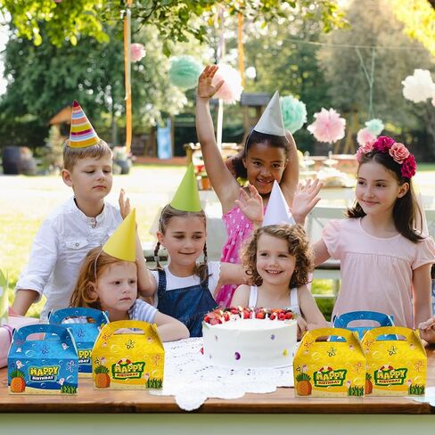 Camtoms 16pcs Party Favor Boxes, Birthday Party Bags, Goodie Bags, Candy Bags, Birthday Supplies, Small Gift Boxes in Kuwait
