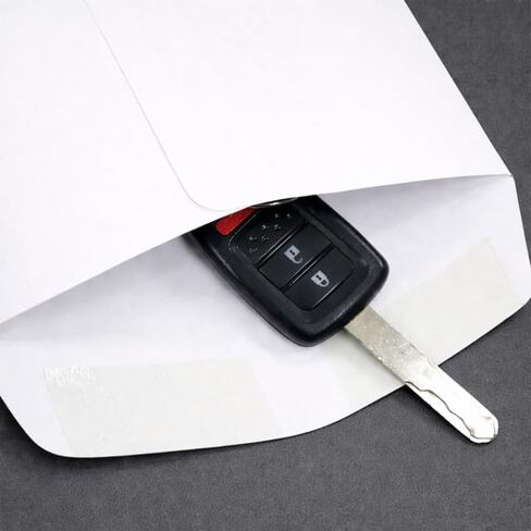 مظاريف إسقاط المفاتيح لمحلات تصليح السيارات والميكانيكا والكراجات - طوال الليل بعد ساعات من تسليم السيارة مبكرًا - ختم صمغي - أبيض - 6 بوصة × 9 بوصة (عبوة من 100) in Kuwait