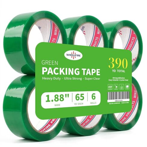 Strong Multicolour PackingTape for Shipping, Moving and Taping up Box, Color Packing Tape,Total 390Y, 1.88 inch x 65 Yards,6 Rolls, Packaging Tape (Red) in Saudi Arabia