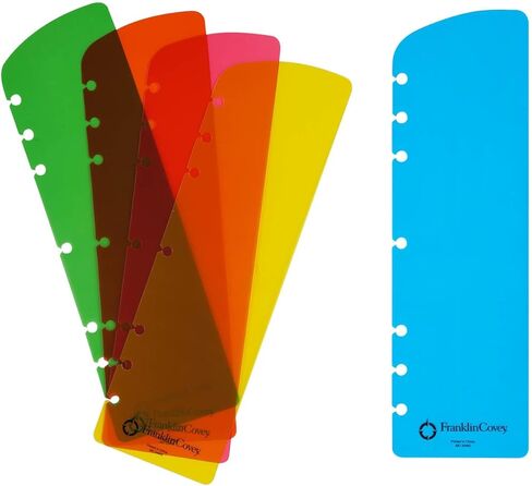 FranklinCovey - Ring-Bound Pagefinder for FranklinCovey Planners | Color Code Day Planners for Quick Reference (Classic, Multi-Color 5 Pack) in Saudi Arabia