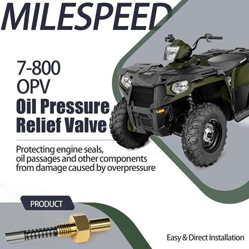 Oil Pressure Relief Valve 7-800 OPV Compatible With Polaris RZR 4 800 RZR 800 RZR S 800 Ranger 700/800 Crew 700/800 HD 700/800 XP 700/800 Sportsman 700/800 Sportsman X2 in Saudi Arabia