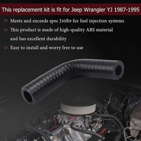 53004014 Fuel Hose for Fuel Filter Inlet Compatible with Jeep Wrangler YJ 2.5L 4.0L 1987 1988 1989 1990 1991 1992 1993 1994 1995 in Saudi Arabia