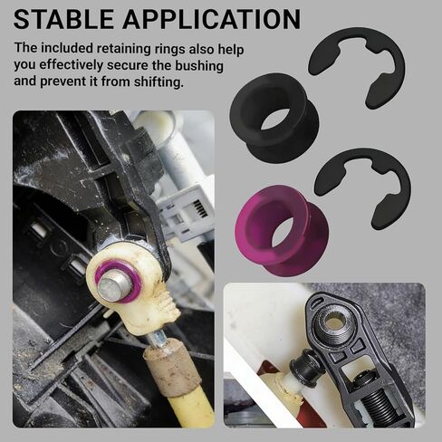 2PCS Shift Cable Bushing Repair Kit with Clips Shifter Cable Bushing, Transmission Shift Linkage Bush Repair Tool Kit Replacement for Saturn Toyota Jeep Chevrolet Pontiac OEM# 33835-08010 in Saudi Arabia