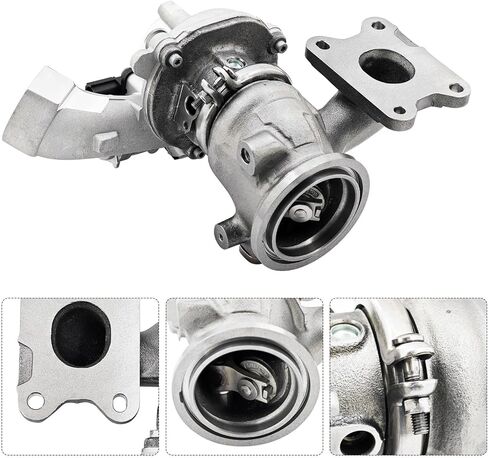 شاحن توربيني RHF3 متوافق مع Volkswagen Jetta 2016-2018، يناسب Audi A3 2014-2017، يناسب Seat Leon 2014-2018 1.4 TSI استبدال # 04E145721BX in Kuwait