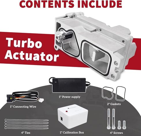 Turbo Actuator with Calibrator Compatible with Dodge Ram 2500 3500 4500 5500 6.7L Cummins 2019-2024, 68444771AA VGT Turbocharger Actuator Replacement for 5456365 5498271RX P5640906 HE300VG in Saudi Arabia