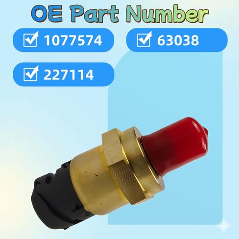 1077574 Oil Pressure Sensor,Replaces 227114 63038,Compatible with Vol vo D12 VN VNL Truck D7 D9 D10 D1 in Saudi Arabia