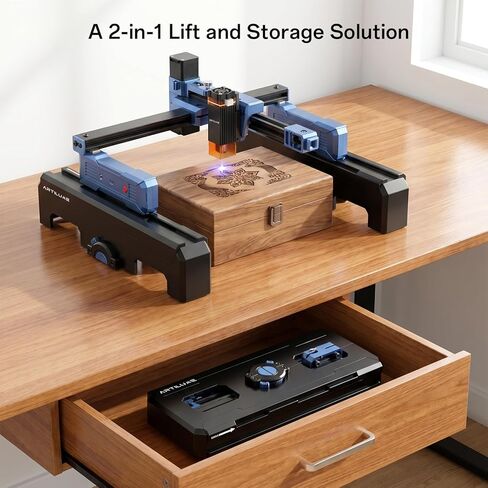 ملحق ارتفاع Artilume T1 وغطاء واقي، حاوية رفع وتخزين 2 في 1 متوافقة مع T1 3W/7W، تخلق مساحة لنقش أطول (أكواب، أكواب) وعناصر أكثر سمكًا، وتوسيع القدرات in Kuwait