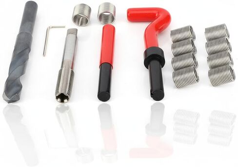 15 Pcs helicoil Thread Repair kit m14 x 1.5 Female Thread Inserts Accessory Assortment Kit Suitable for Repairing Internal Threaded Holes Applicable for Home auto Repair etc. in Saudi Arabia