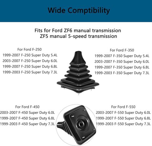 ناقل الحركة اليدوي لسيارة Ford Super Duty F250 F350 F450 F550 1999-2007، ZF6 6 سرعات ناقل الحركة ZF5 5 سرعات يستبدل F81Z7277BB in Kuwait