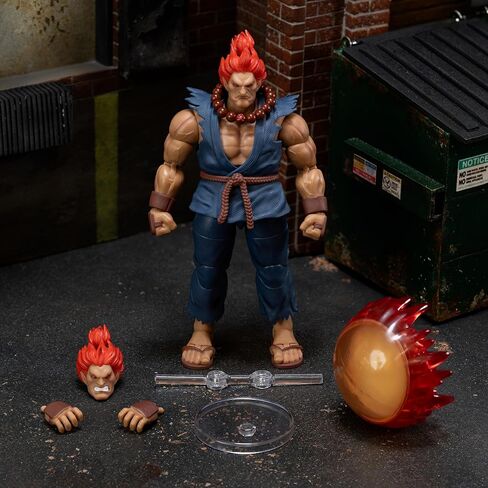 Jada Street Fighter II Akuma - ألعاب مجسمة بمقياس 1:12 - مفصلات وإكسسوارات ممتازة - عرض لهواة التجميع أو لعب الأطفال - للأعمار من 13 عامًا فما فوق in Kuwait