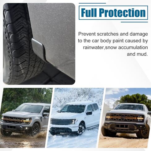 Stone Rock Guard Trim Moulding,Mud Flap Delete Compatible with for Ford F150 2021-2026 Mud Splash Shield Guards Mudflaps Delete Accessories Replacement for ML3Z-99292A22-CA ML3Z-99292A23-CA in Saudi Arabia