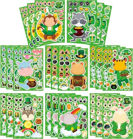 24 Sheets Make Your Own Birthday Cake Stickers, Make-a-Cake Sticker for Kids, Happy Birthday Sticker Classroom Teacher Reward Stickers, Birthday Gift for Kids in Saudi Arabia