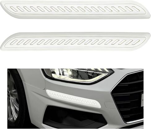 2PCS Car Bumper Guard Strips, Anti-Scratch Car Front and Rear Corner Bumper Guard Protector, Anti-Collision Vehicle Patch Bumpers Decorative Trim Exterior Accessories (Black) in Saudi Arabia