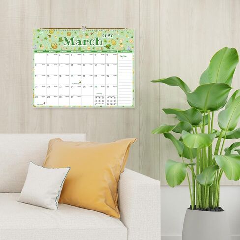 Calendar 2026-2027, 18 Monthly 2026-2027 Wall Calendar July 2026 - December 2027, 14.8" X 11.5", Calendar with Twin-Wire Binding, Hanging Hook, Blocks and Julian Dates (Seasonal Designs) in Saudi Arabia
