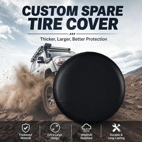 Spare Tire Cover for ST235/80R16, Fits 30–31 inch Tire, Trailer RV SUV Truck, Sun Rain Dust Protection Wheel Cover, Universal Tire Protector in Saudi Arabia