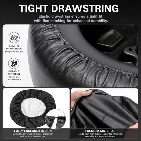 Spare Tire Cover for ST235/80R16, Fits 30–31 inch Tire, Trailer RV SUV Truck, Sun Rain Dust Protection Wheel Cover, Universal Tire Protector in Saudi Arabia