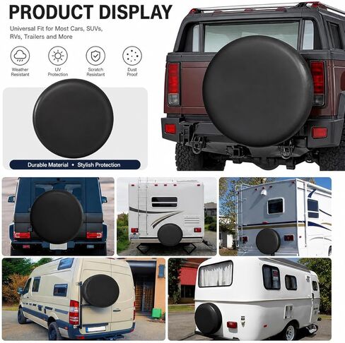 Spare Tire Cover for ST235/80R16, Fits 30–31 inch Tire, Trailer RV SUV Truck, Sun Rain Dust Protection Wheel Cover, Universal Tire Protector in Saudi Arabia