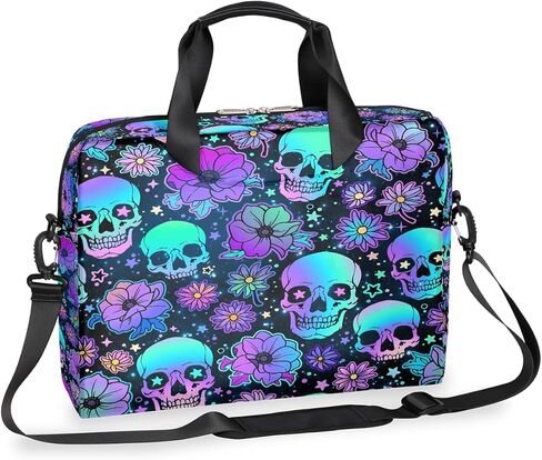 16 Inch Laptop Bag Pink Flowers Watercolor for Women Men Waterproof Computer Carrying Case Handbag Shoulder Briefcase in Saudi Arabia