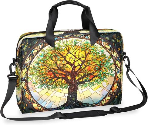 16 Inch Laptop Bag Pink Flowers Watercolor for Women Men Waterproof Computer Carrying Case Handbag Shoulder Briefcase in Saudi Arabia