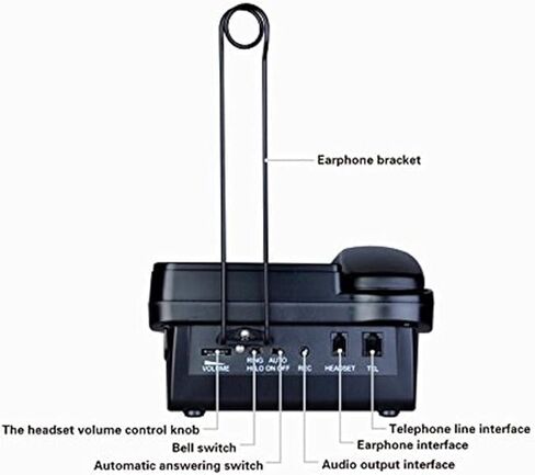 Call Center Dial pad with Headset Jack Corded Telephone with Caller ID Home Office Telephone in Saudi Arabia