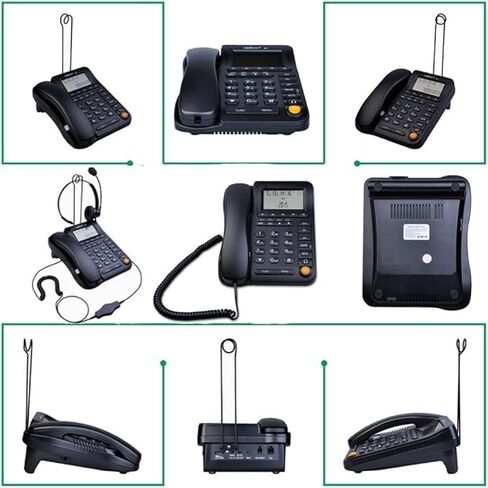 Call Center Dial pad with Headset Jack Corded Telephone with Caller ID Home Office Telephone in Saudi Arabia