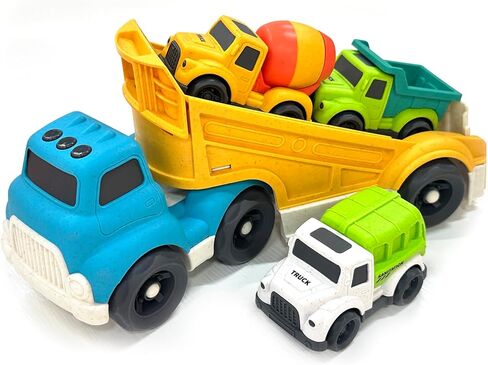 Toddler Toy Cars for 1-3, Toy for Boys 2-4, Toddlers Toy Trucks Dump Truck,BPA Free Outdoor Car Toys for Baby, Birthday Xmas Gifts for 3 4 Year Boy Girl in Saudi Arabia