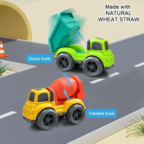 Toddler Toy Cars for 1-3, Toy for Boys 2-4, Toddlers Toy Trucks Dump Truck,BPA Free Outdoor Car Toys for Baby, Birthday Xmas Gifts for 3 4 Year Boy Girl in Saudi Arabia