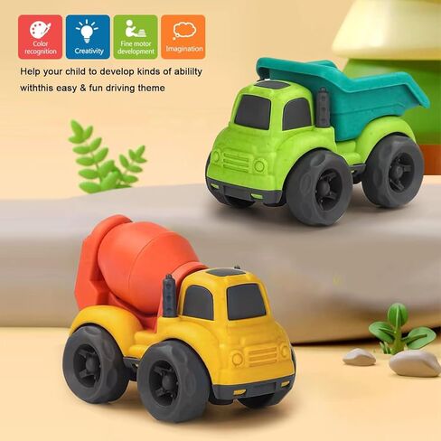 Toddler Toy Cars for 1-3, Toy for Boys 2-4, Toddlers Toy Trucks Dump Truck,BPA Free Outdoor Car Toys for Baby, Birthday Xmas Gifts for 3 4 Year Boy Girl in Saudi Arabia