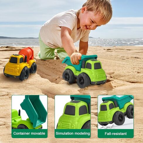 Toddler Toy Cars for 1-3, Toy for Boys 2-4, Toddlers Toy Trucks Dump Truck,BPA Free Outdoor Car Toys for Baby, Birthday Xmas Gifts for 3 4 Year Boy Girl in Saudi Arabia