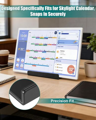 Metal Desktop Stand Fits for Skylight Calendar Max 27In Electronic Calendar, Heavy-Duty Desk Mount for Digital Calendar Display, Anti-Tip Holder with Non-Slip Pads, Stable for Kitchen Office & Home in Saudi Arabia