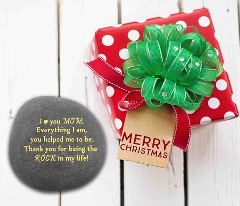 Unique Gift for Mom - Thank You for Being My Rock, Valentines Mothers day Christmas Birthday Gifts for Mother from Daughter Son, Novelty Keepsake Paperweight Stone Engraved Rock with Sentiment Words in Saudi Arabia