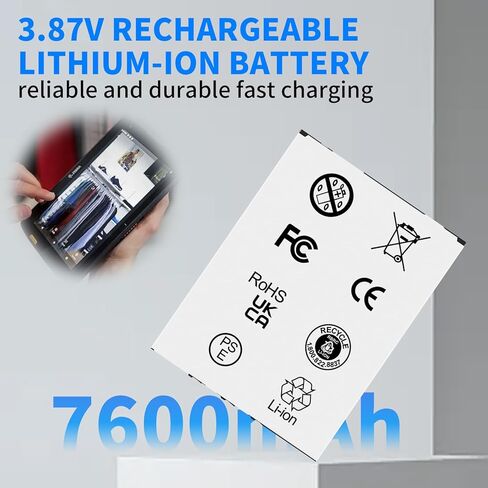 7600mAh BT-000456 Battery for Zebra ET40 ET45 ET40AA ET40-HC ET45-HC ET4X BTRY-ET4X-10IN1-01 High-Capacity Barcode Scanner Replacement Battery (1pcs) in Saudi Arabia