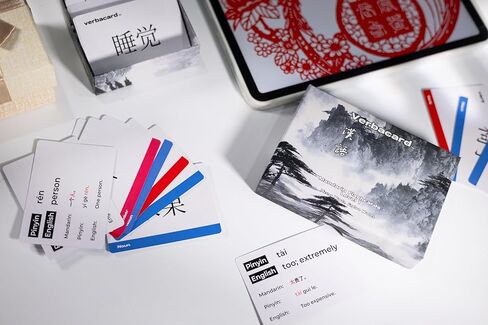 البطاقات التعليمية باللغة الصينية الماندرين - مجموعة دراسية تحتوي على 160 بطاقة مفردات HSK 1 مع نظام بينيين واللغة الإنجليزية والجمل النموذجية | مثالية للمبتدئين والطلاب in Kuwait