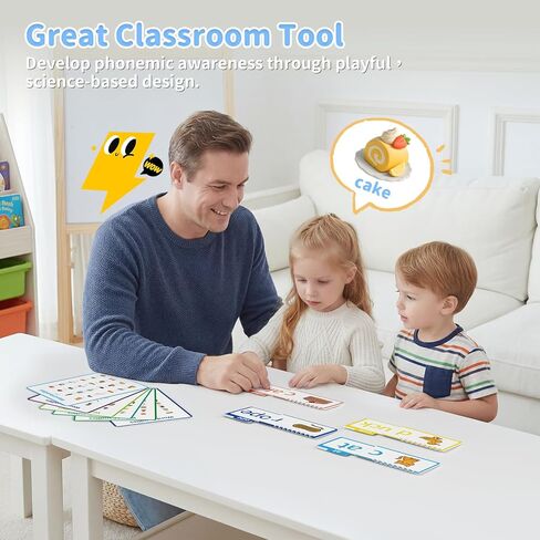 Word Family Build Book, Fun Phonics Flash Cards, 40 Read & Rhyme Flip Books, Learn to Read for Kids Ages 4-8, Educational Flash Cards for Kindergarten, Fun Sight Words & Phonics Games in Saudi Arabia