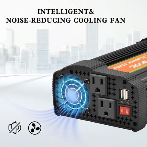 1000 Watt Power Inverter dc to ac 12V to 110V Converter Charger for car RV (1000W) in Saudi Arabia