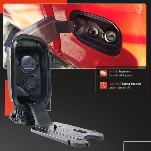 (سرير 8 أقدام فقط) 84749791 ترقية استبدال غطاء أنبوب حشو خزان الوقود لسيارة شيفروليه تشيفي سيلفرادو وجي إم سي سييرا 2500HD 3500HD 2020-2025، باب غطاء الغاز مع مفصل زنبركي استبدال 84673136 in Kuwait