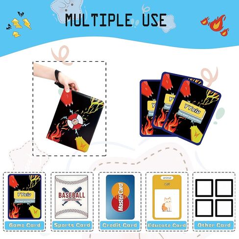 Card Binder 9 Pocket,Trading Card Binder 900 Pockets,Card Collection Albums Holder,50 Removable Sleeves,Double Sided Pocket,with Zip and Portable Strap,for TCG Game Sport Collectible Cards in Saudi Arabia
