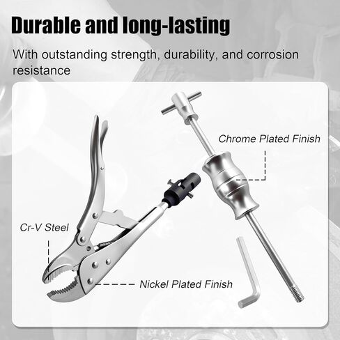 SGT Locking Pliers Slide Hammer Set,9.8 in Locking Pliers 2 lb Slide Hammer with Quick Release Swivel Connector,Vise Grip Slide Hammer kit for Nail Bolt Pin Seal CV Axle Removal in Saudi Arabia