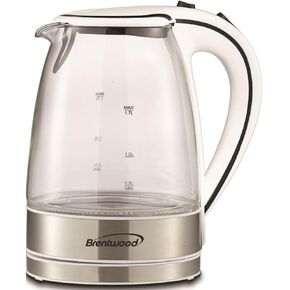 برينتوود 1.7 لتر kt-1900 واط غلاية شاي كهربائية من الزجاج الملكي in Kuwait