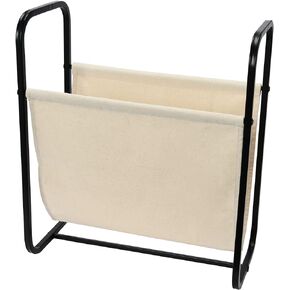 Household Essentials Household Essentials Mesh and Metal Indoor/Outdoor Log Holder or Magazine Rack, Black